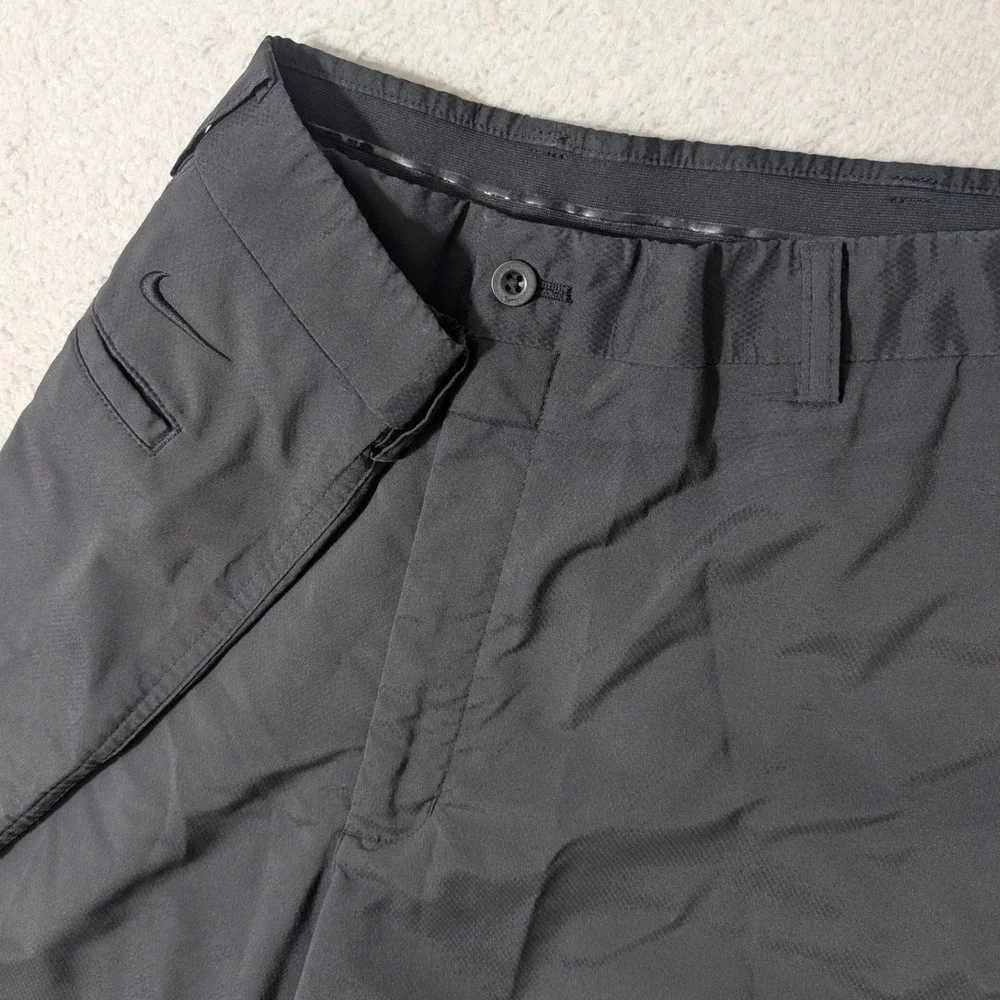 Nike Shorts Mens 36/10 Grip Waist Black Dry‎ Stretch Golf Performance 256645-010